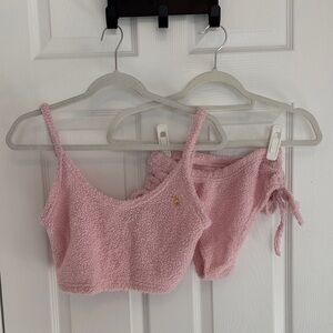 Playboy x Yandy Pink Fuzzy Lounge Set